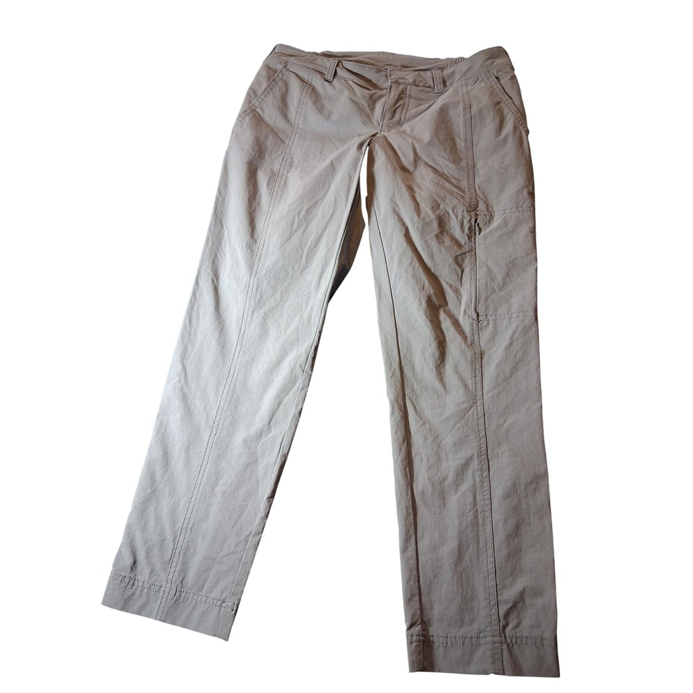 Athleta Womens Gray Straight Leg Hiking Cargo Pants Size 6 Stretch Outdoor